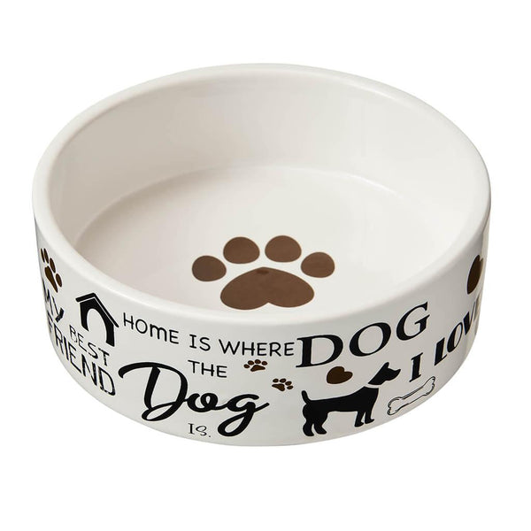 Ethical Pet Spot I Love Dogs Stoneware Dog Dish