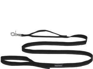 West Paw Strolls Reflective Leash with Traffic Handle for Dogs, Black