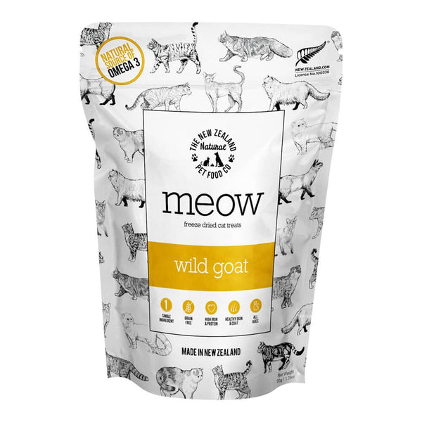 New Zealand Natural Pet Food Meow Wild Goat Freeze-Dried Cat Treats