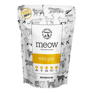 New Zealand Natural Pet Food Meow Friandises lyophilisées pour chats Chèvre sauvage