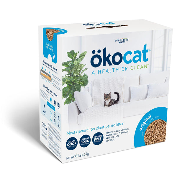 Okocat Litière naturelle agglomérante pour chats Premium Originale