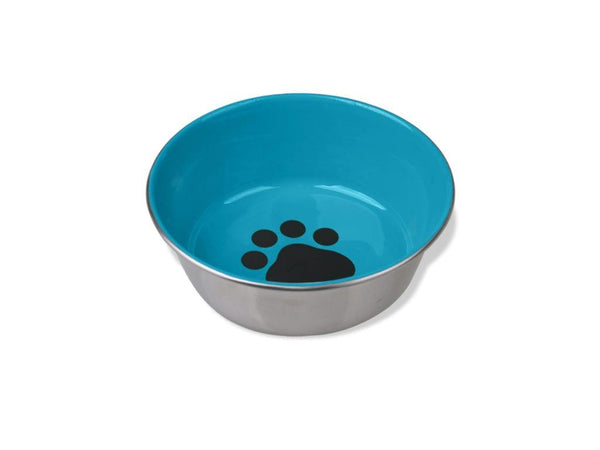 Van Ness Decorated Stainless Dog Dish