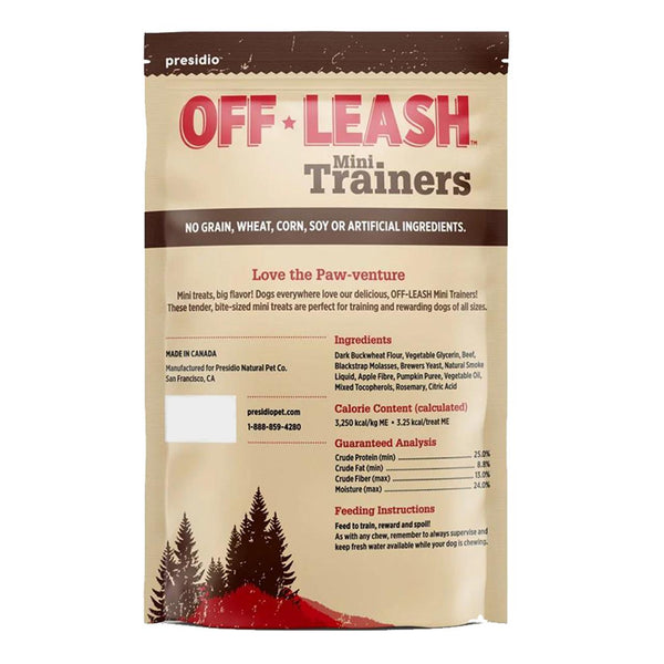 Off-Leash Mini Trainers Smoky Beef Recipe Dog Treats