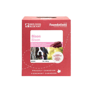Red Dog Blue Kat Fondements crus Recette de bison pour chiens
