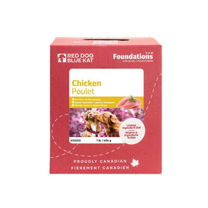 Red Dog Blue Kat Fondements crus Recette de poulet pour chiens