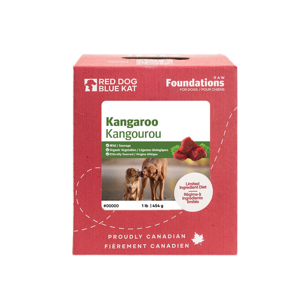 Red Dog Blue Kat Fondements crus Recette de kangourou pour chiens