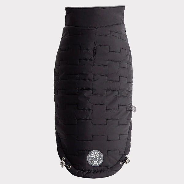 GF Pet Reversible Chalet Dog Jacket, Black