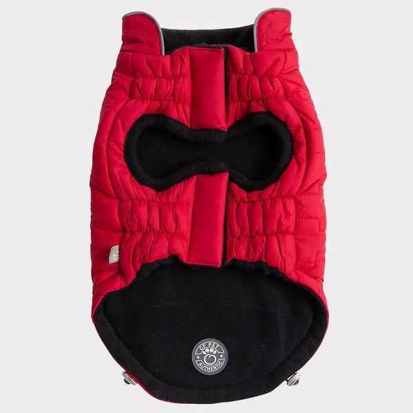 GF Pet Reversible Chalet Dog Jacket, Red