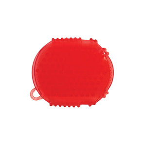 Shedrow K9 Jelly Scrubber Pet Grooming Tool, Red, One Size