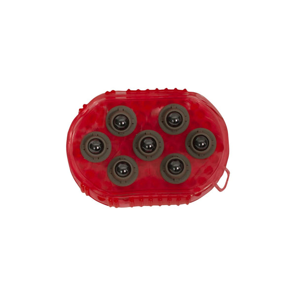 Shedrow K9 Jelly Scrubber magnétique outil de toilettage pour animaux, rouge, taille unique