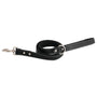 Shedrow K9 Richmond Top Stitch Leather Dog Leash, Black