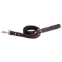 Shedrow K9 Richmond Top Stitch Leather Dog Leash, Brown