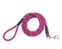 Shedrow K9 Camino Rope Dog Leash, Festival Fuchsia