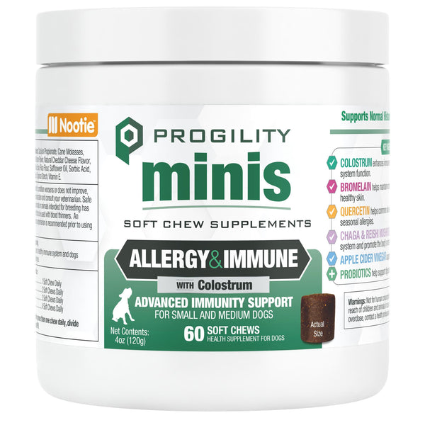 Nootie Progility Minis Allergy & Immune Soft Chews Supplement for Small & Medium Dogs