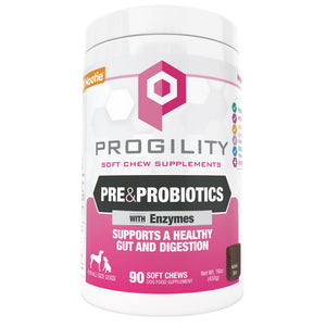 Nootie Progility Complément mastiquable mou aux prébiotiques et probiotiques pour chiens