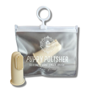Wag & Bright Puppy Polisher Silicone BPA Free Finger Brush for Dogs