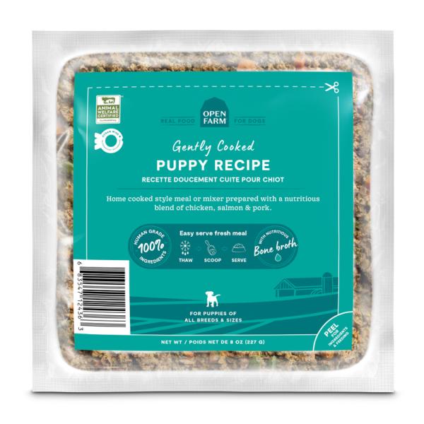Open Farm Gently Cooked Puppy Recipe Frozen Dog Food