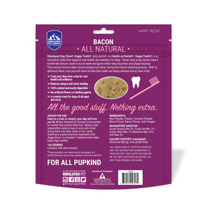 Himalayan Pet Supply Happy Teeth Bacon Flavor 30-Day Dental Chew Dog Treats