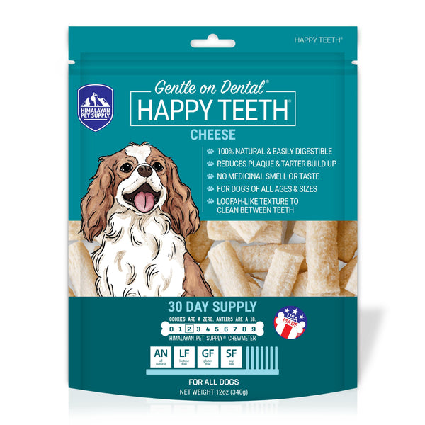 Himalayan Pet Supply Friandises dentaires Happy Teeth saveur fromage 30 jours