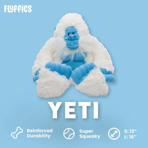 fabdog Fluffy Yeti Dog Toy