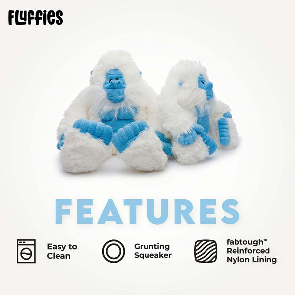 fabdog Fluffy Yeti Dog Toy