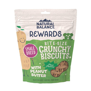 Natural Balance Rewards Biscuits croquants bouchées au beurre de cacahuète Friandises pour petites races de chiens