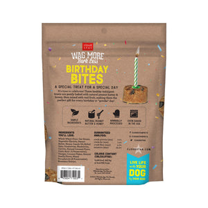 Cloud Star Wag More Bark Less Birthday Bites Friandises pour Chiens au Beurre de Cacahuète & Miel