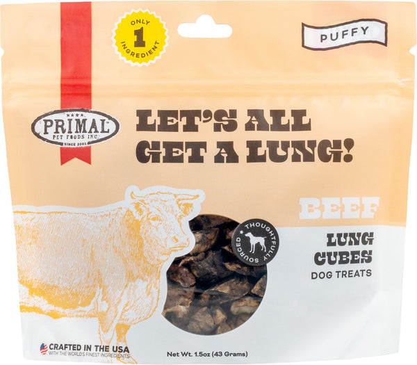 Primal Let's All Get A Lung Beef Dog Treats