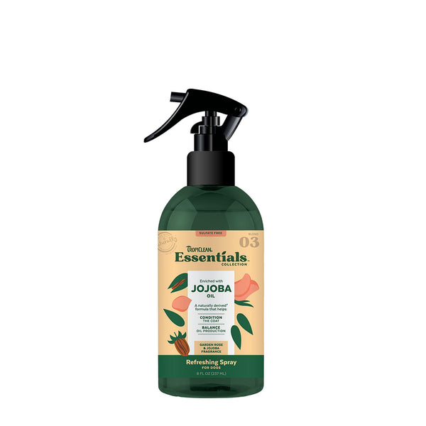Tropiclean Essentials Jojoba Oil Refreshing Spray for Dogs