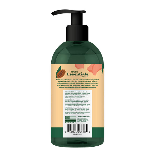 Tropiclean Essentials Jojoba Oil Oil Control Shampoo for Dogs