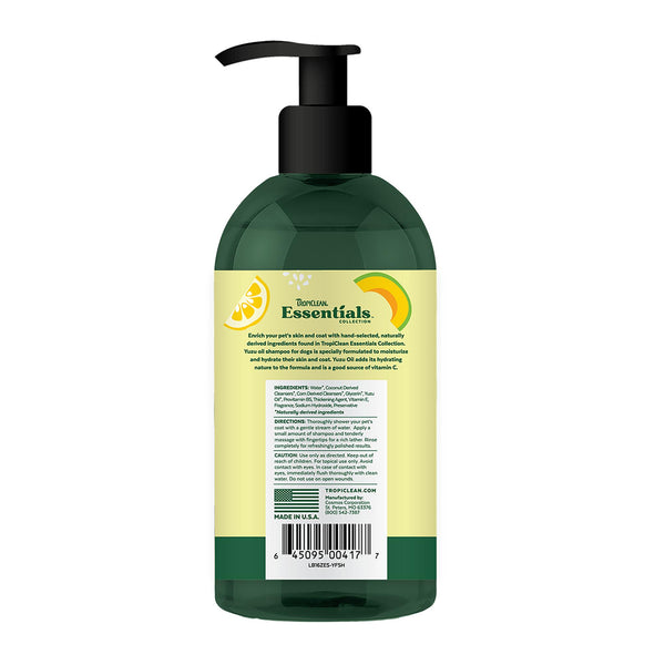 Tropiclean Essentials Yuzu Oil Moisturizing Dog Shampoo