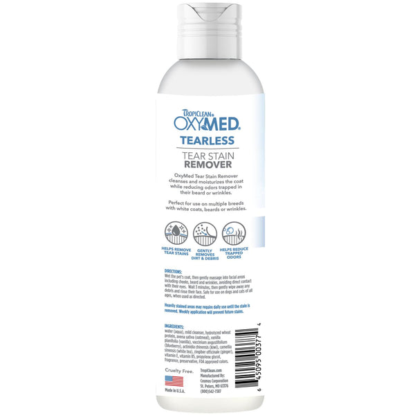 Tropiclean OxyMed Tearless Tear Stain Remover for Dogs