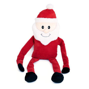 ZippyPaws Holiday Crinkle Santa Dog Toy