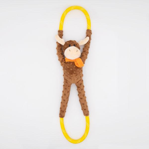 ZippyPaws Jouet chien Moose RopeTugz