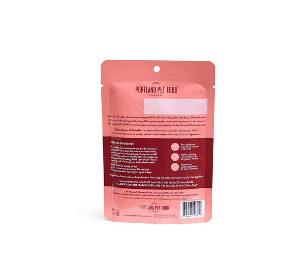 Portland Pet Food Company Boots' Salmon N' Pumpkin Wet Cat Food Pouch