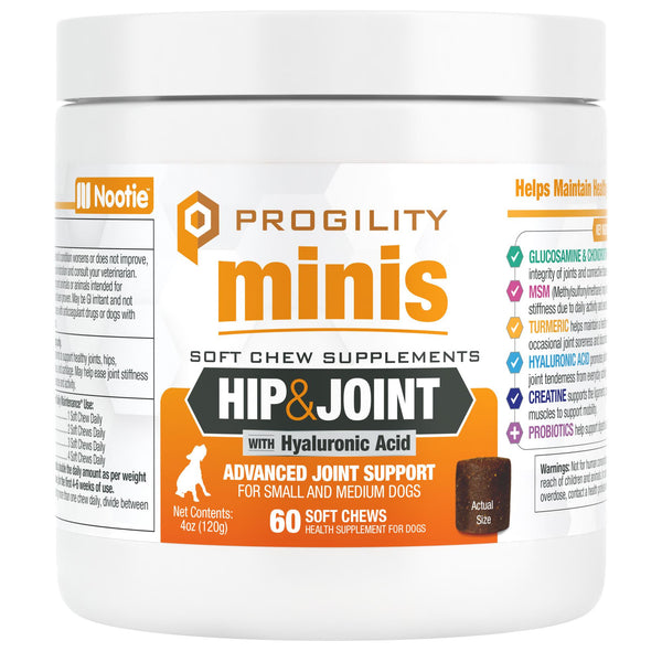 Nootie Progility Minis Complément en croquettes molles pour hanches et articulations pour petits et moyens chiens