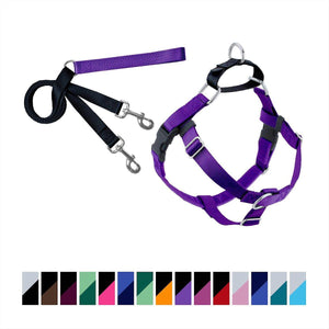 2 Hounds Design Freedom No-Pull Dog Harness & Training Leash, Purple