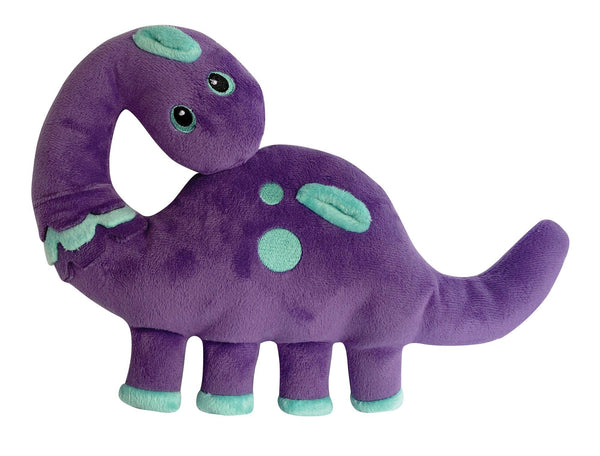 foufouBRANDS fouFIT Hide 'n Seek Dinosaur Dog Toy, Purple
