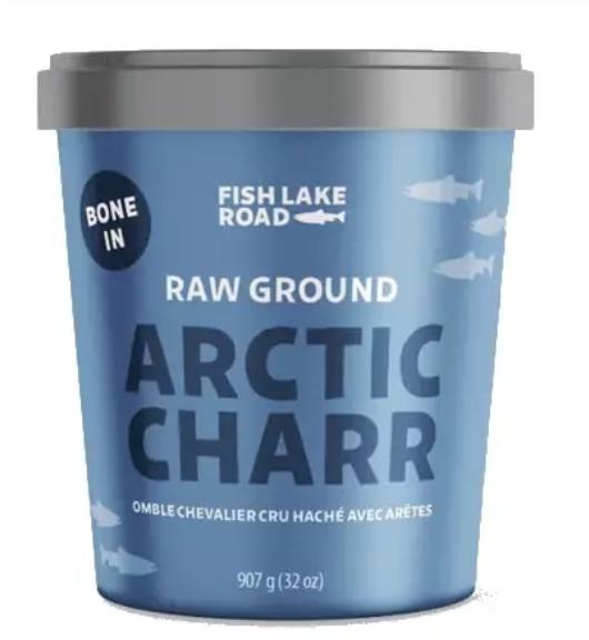 Fish Lake Road Char arctique cru surgelé haché pour chiens