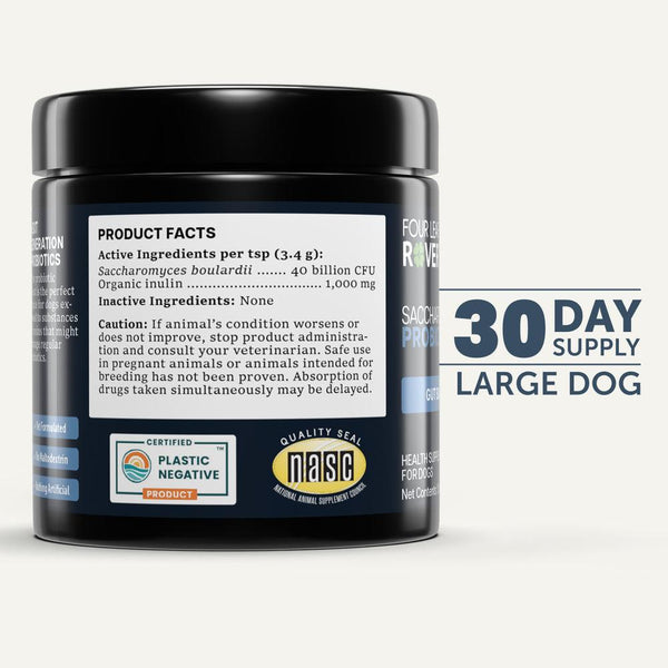 Four Leaf Rover Saccharomyces Boulardii Dog Supplement