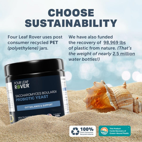 Four Leaf Rover Saccharomyces Boulardii Dog Supplement