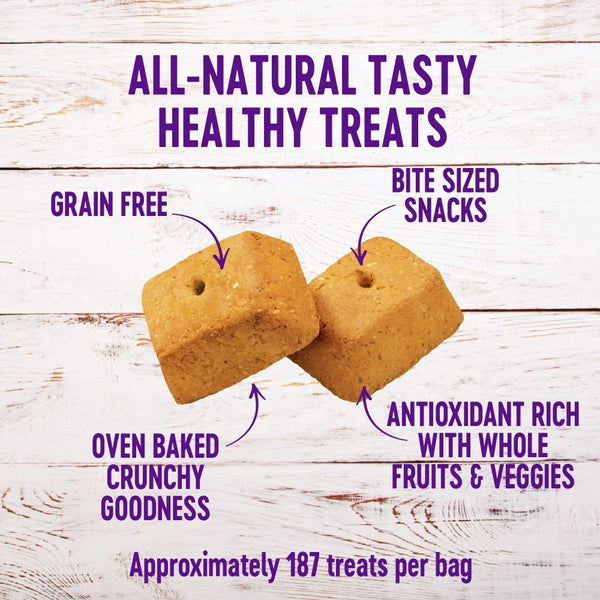 Wellness Crunchy WellBars Yogurt, Apples & Bananas Baked Grain-Free Dog Treats