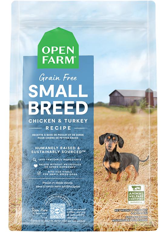Open Farm Nourriture sèche sans céréales pour petites races au poulet et à la dinde