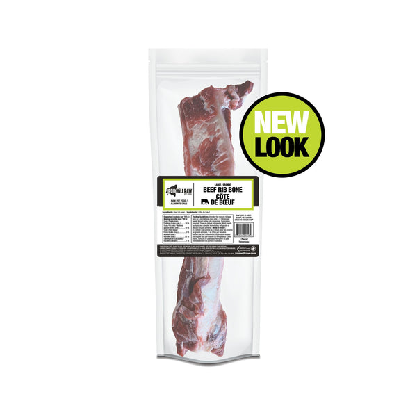 Iron Will Raw Large Beef Rib Bone Frozen Dog Food