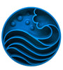 SodaPup ebowl Wave Enrichment Bowl Dog Slow Feeder, Blue
