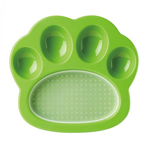 PetDreamHouse Paw 2-in-1 Pet Slow Feeder & Lick Pad, Green