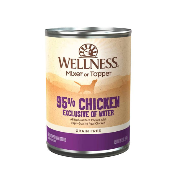 Wellness 95% Chicken Grain-Free Wet Dog Food Can