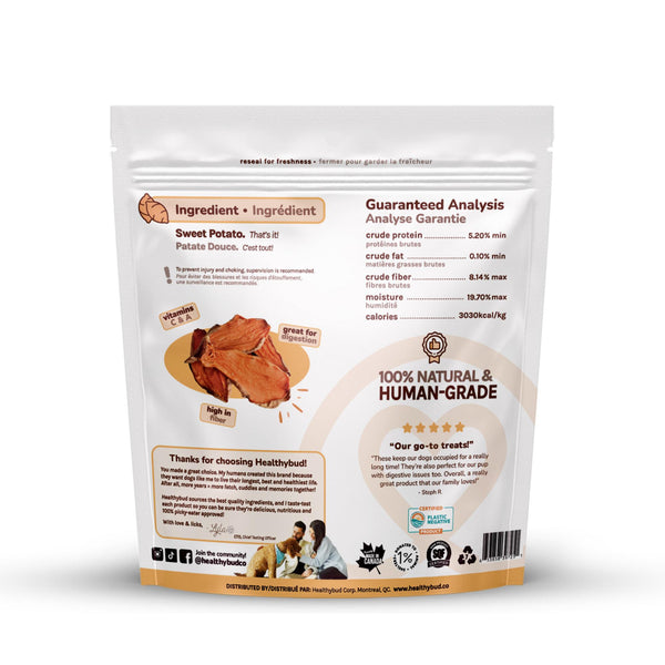 Healthybud Pure Sweet Potato Chew Dog Treats
