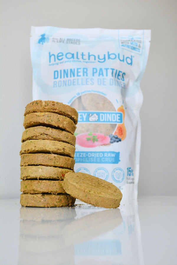 Healthybud Turkey Dinner Patties Freeze-Dried Dog Food