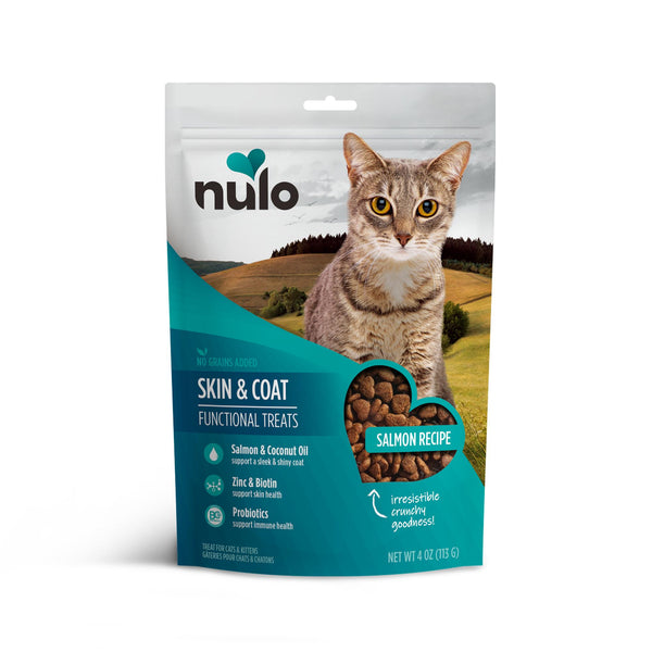 Nulo Friandises fonctionnelles pour chats Saveur Saumon pour la peau et pelage